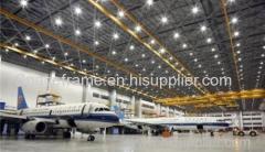 Prefab space frame arch hangar for plane steel grid structure