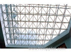 High quality steel space frame canopy grid structure shed