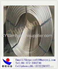 Ca-Fe Cored Wire 13mm axis to machine coil / Calcium ferro alloy wire 2MT per coil