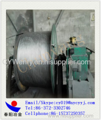 Ca-Fe Cored Wire 13mm axis to machine coil / Calcium ferro alloy wire 2MT per coil