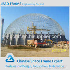 Prefabricated Steel Space Frame Coal Sheds With Dome Roof Shape