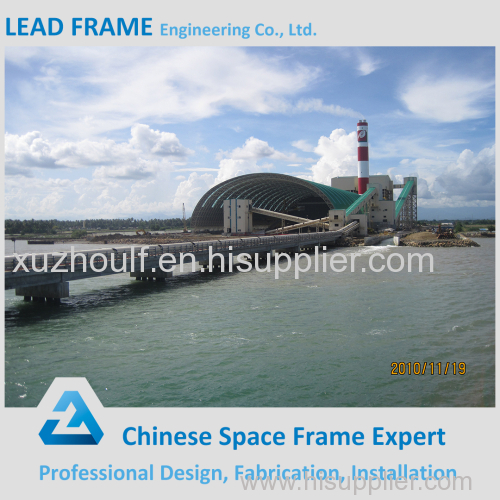 Long Span Steel Framed Structural Barrel Coal Fired Power Plant