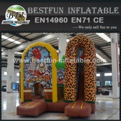 Inflatable stone age cabin combo