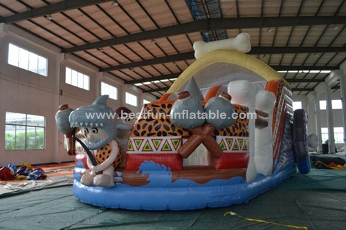 Outdoor inflatable stone age multi activity centre