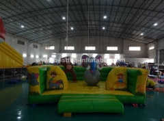Zoo park inflatable bouncer with ball pit