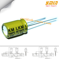 80V 82uF 10x9mm Capacitor LKM Series 105C 7000 ~ 10000 Hours Radial Aluminum Electrolytic Capacitor for Solar LED Lights