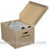 Gray / Brown Storage Boxes Cardboard For Foldable Cardboard Boxes FSC Approved