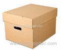 High Density Storage Boxes Cardboard With Duplex Grey / Kraft Paper