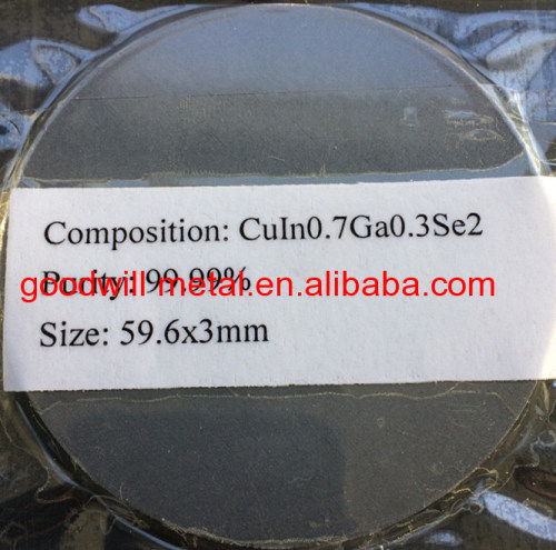 CuInGaSe Sputtering target metal alloy