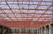 Steel space frame building roof grid structure