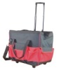 black and red high qulity trolley suitcase