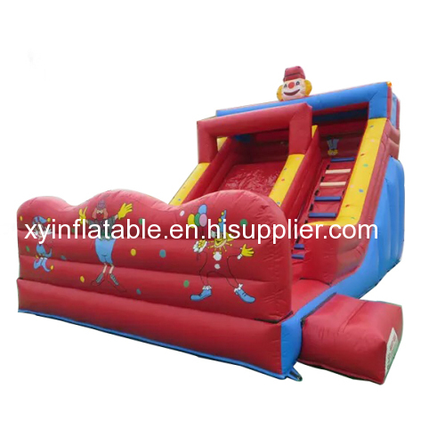 Clown Theme Inflatable Slide Dry For Sale