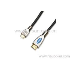 Nylon braided 24k Gold plated HDMI cable support HDMI 2.0 HDMI 1.4