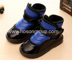 Children velcro clip on winter boots