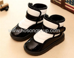 Children velcro clip on winter boots