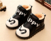 Winter PU leather velcro children shoes