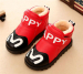 Winter PU leather velcro children shoes