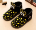 Mickey Mouse kids polka dot winter shoes