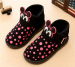 Mickey Mouse kids polka dot winter shoes