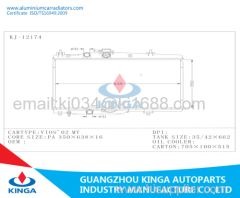 Car Radiator for Vios'02 Mt with Certificate ISO9001/Ts16949