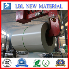 Prepainted steel coil for roofing material