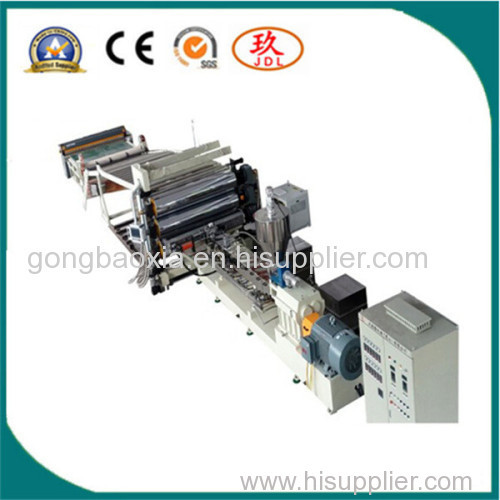 Front enclosed sheet extruder