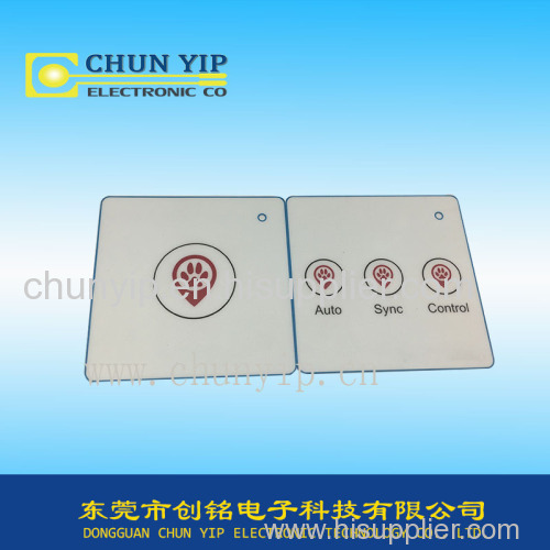 Push button membrane graphic overlay panel from Chunyip OEM factory