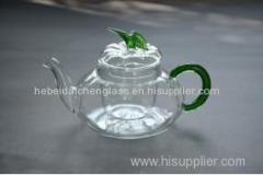 Manufacturer Green Borosilicate Glass Coffee Tea Set