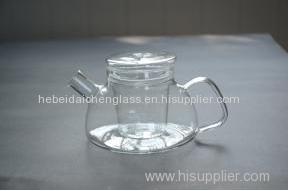 Transparent fashionable pyrex glass tea/coffee pot sets