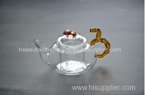 Heat Resistant Glass Tea Set With Filter Glass Infusion Coffee Tea Cup