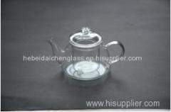 HOT SALES hand made heat resistant borosilicate exotic glass teapot glass tea set glass pot