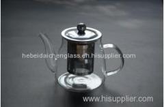 popular high quality borosilicate glass teapot with filter for home and restaurant use