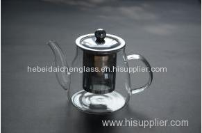 Custom Heat-resistant Tableware Handblown transparent glass teapot