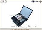 Females Cosmetic Eyeshadow Glitter Palette With Brush Customized Color