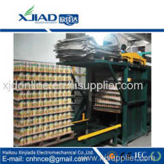 Filled can unloading loading machine