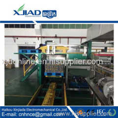 Filled can unloading loading machine