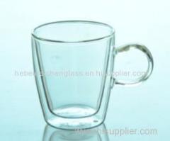 Borosilicate glass Double Wall Glass Cups Cold&Hot Double Wall Glass cup