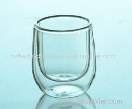 New Style drinking water glass tumbler double wall glass cup