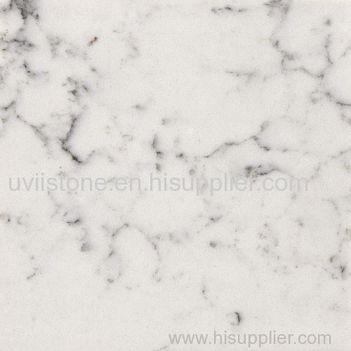 Calacatta white sand quartz stone countertops