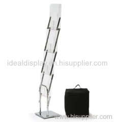 Acrylic holder steel bottom literature holder