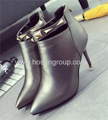 Women pointy toe ankle dress boots
