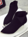 Ladies elastic band ankle boots