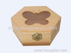 Wooden Gift Box With Glass Window