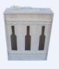 Wooden Packing Box With 3 Bottles Window