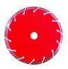 Red Color Segmented Turbo Diamond Saw Blade Cold Pressed Sintered OEM Service