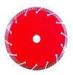 Red Color Segmented Turbo Diamond Saw Blade Cold Pressed Sintered OEM Service