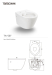 Wall Hung Siphonic Flushing Ceramic Toilet TA-507