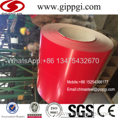 Red color PPGI Prepainted galvanized steel coil