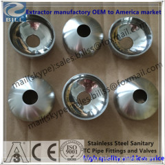 Stainless Steel Sanitary Customs Cap Lid with spray ball