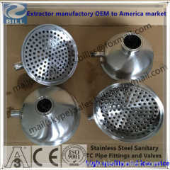 Stainless Steel Sanitary Customs Cap Lid with spray ball